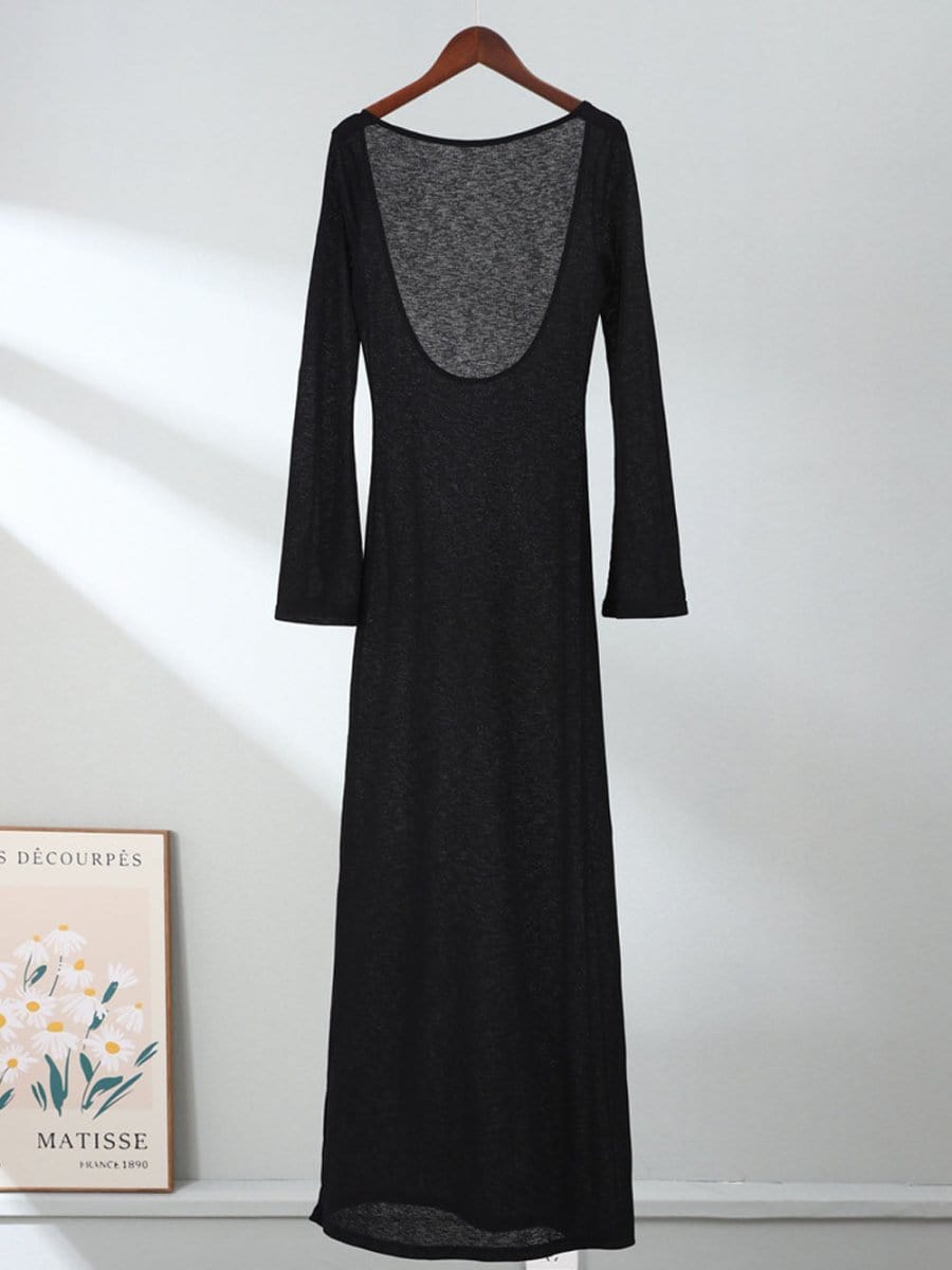 Backless Maxi Dress - Fashionpara