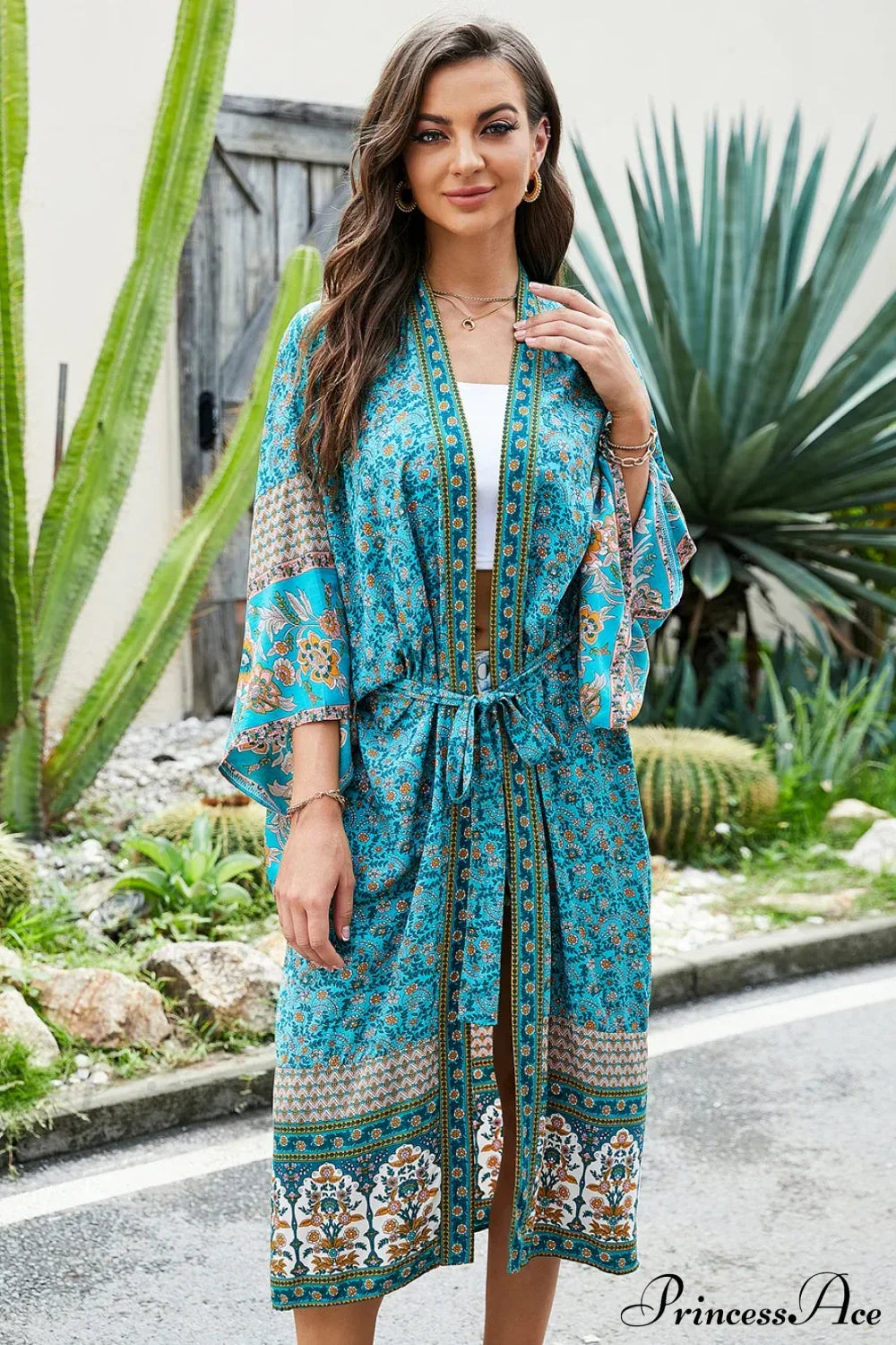 Floral Sashes Boho Dress