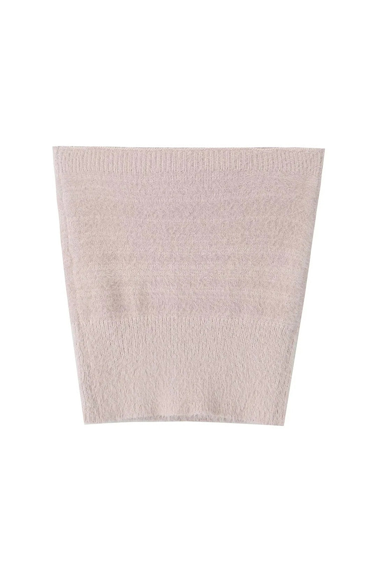 Rosedress Fluffy Knitted Tube Top & Shrug Cardigan Set