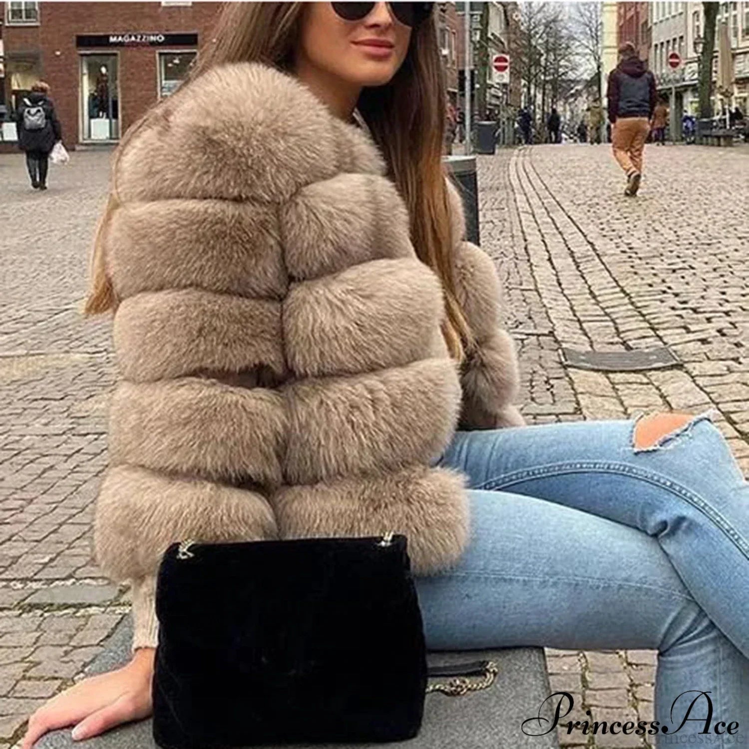 Fox Fur Winter Cold Weather Coat