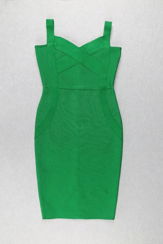 Freya Bandage Dress - Emerald Green - Fashionpara