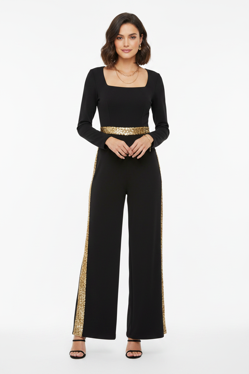 Mesh Deep V-Neck Long Sleeve High Split Midi Dress - View 12