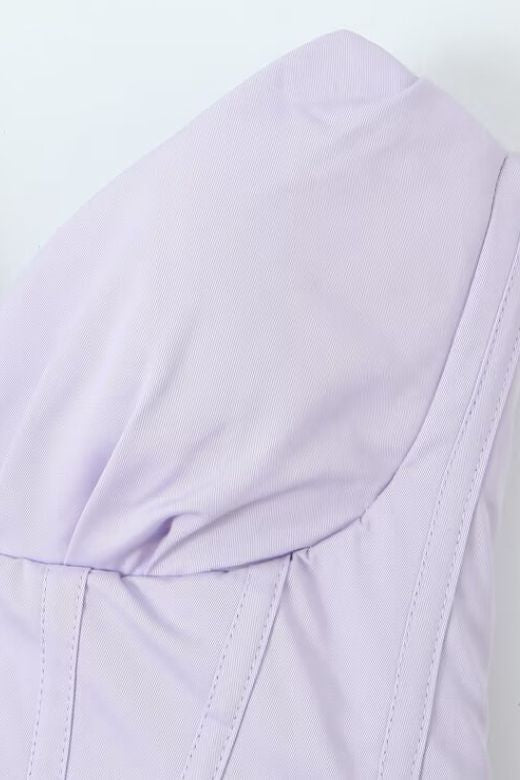 Gabbi Bodycon Midi Dress - Lavender Purple - Fashionpara