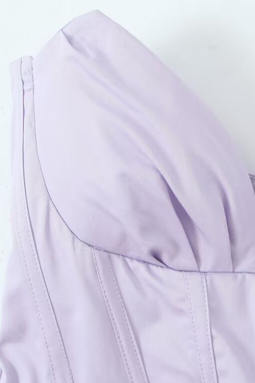 Gabbi Bodycon Midi Dress - Lavender Purple - Fashionpara
