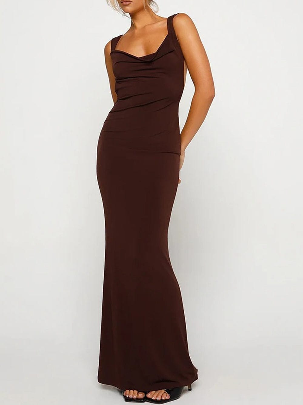 Backless Bodycon Maxi - Fashionpara