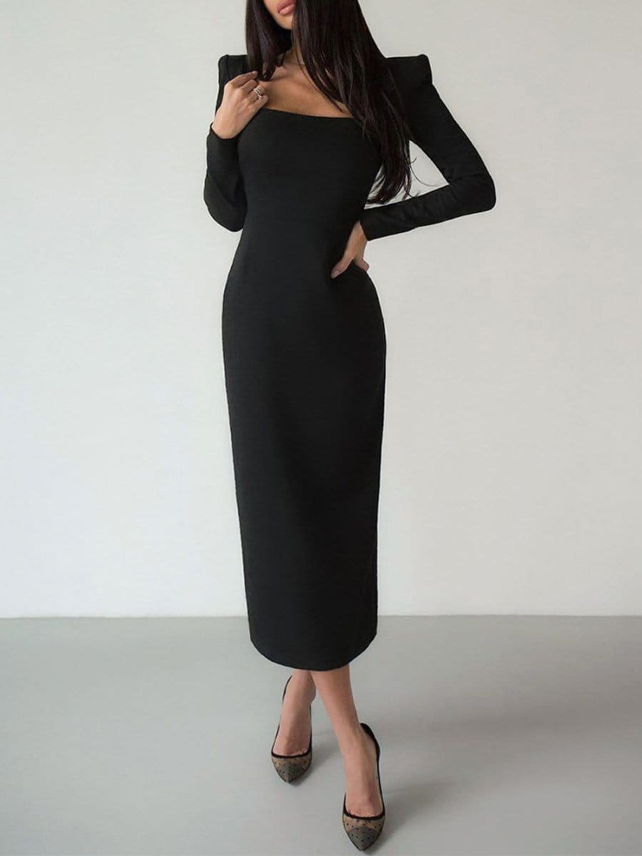 Bodycon Midi Dress - Fashionpara