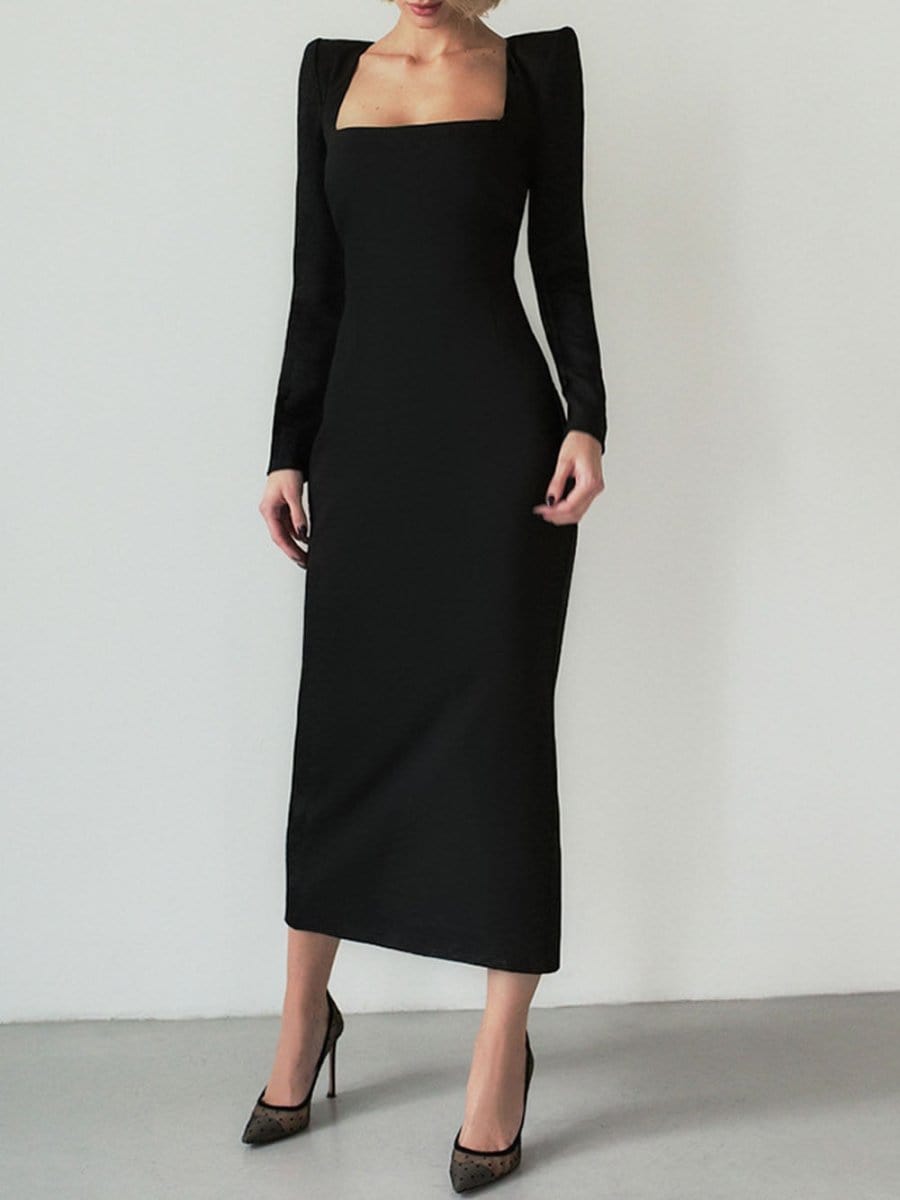 Bodycon Midi Dress - Fashionpara