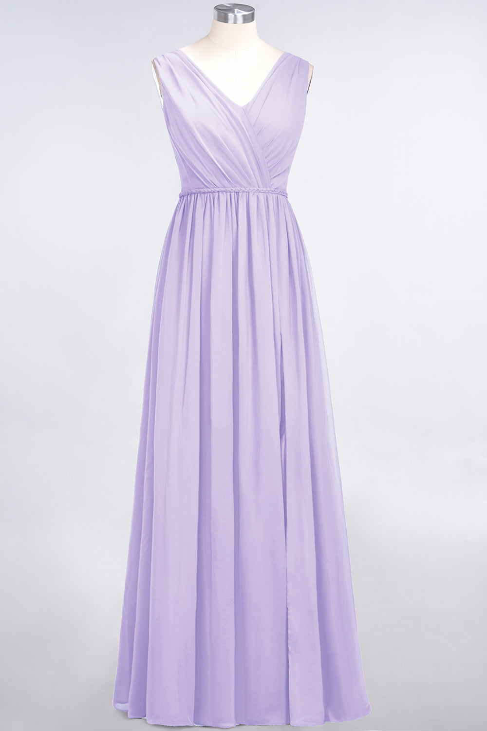 Glamorous TulleV-Neck Ruffle Burgundy Bridesmaid Dresses - Fashionpara