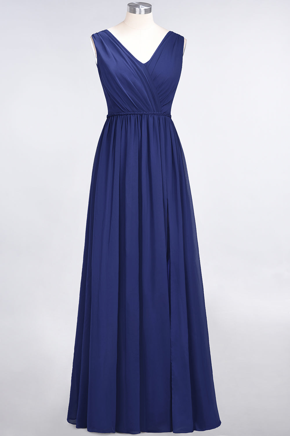 Glamorous TulleV-Neck Ruffle Burgundy Bridesmaid Dresses