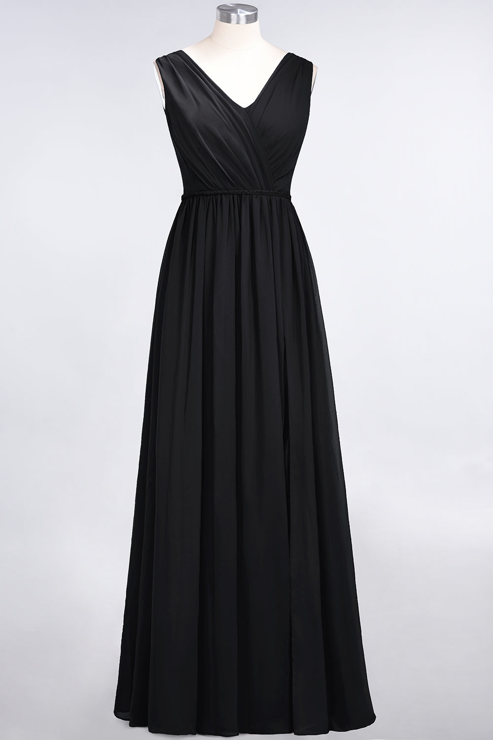 Glamorous TulleV-Neck Ruffle Burgundy Bridesmaid Dresses