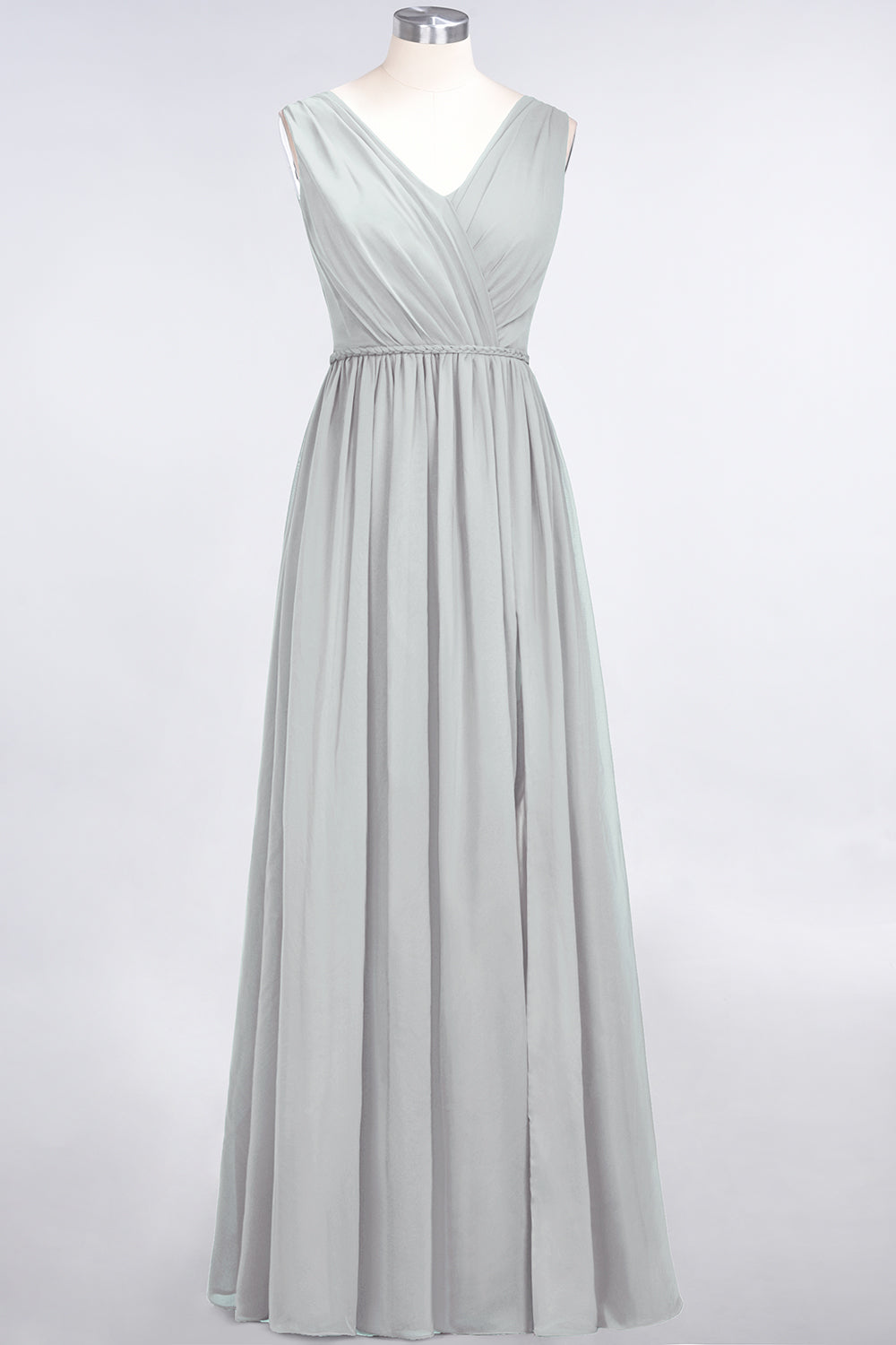 Glamorous TulleV-Neck Ruffle Burgundy Bridesmaid Dresses
