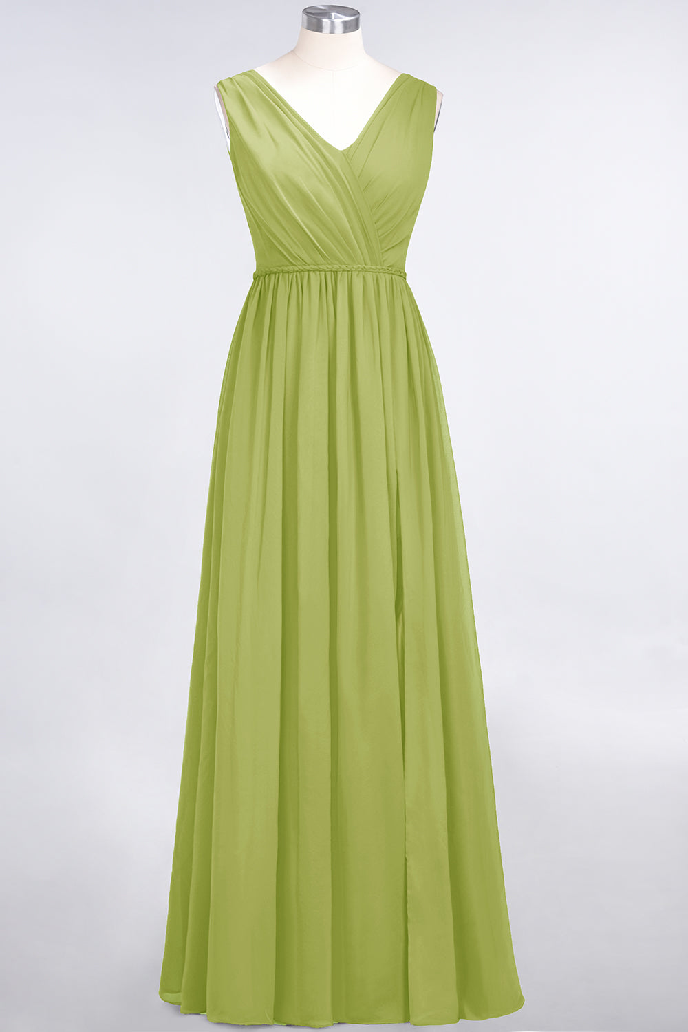 Glamorous TulleV-Neck Ruffle Burgundy Bridesmaid Dresses