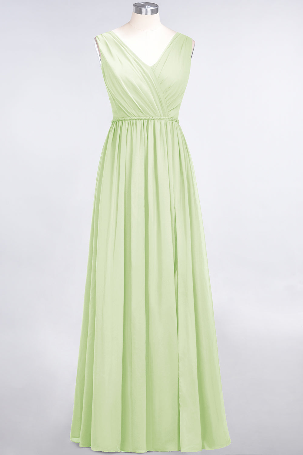 Glamorous TulleV-Neck Ruffle Burgundy Bridesmaid Dresses