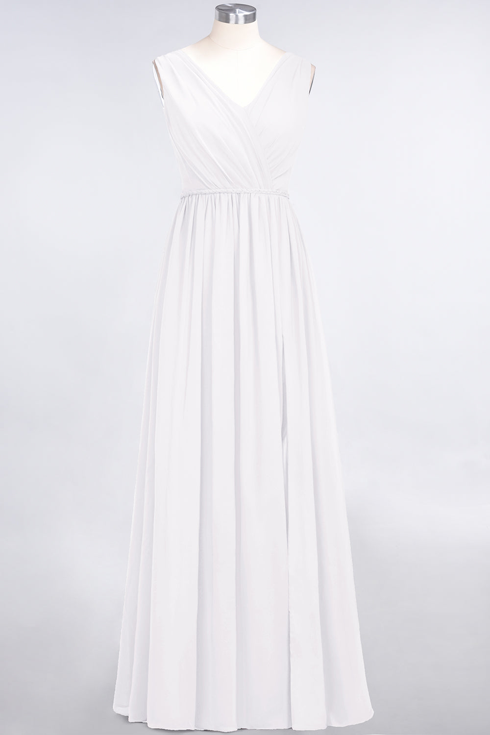 Glamorous TulleV-Neck Ruffle Burgundy Bridesmaid Dresses - Fashionpara