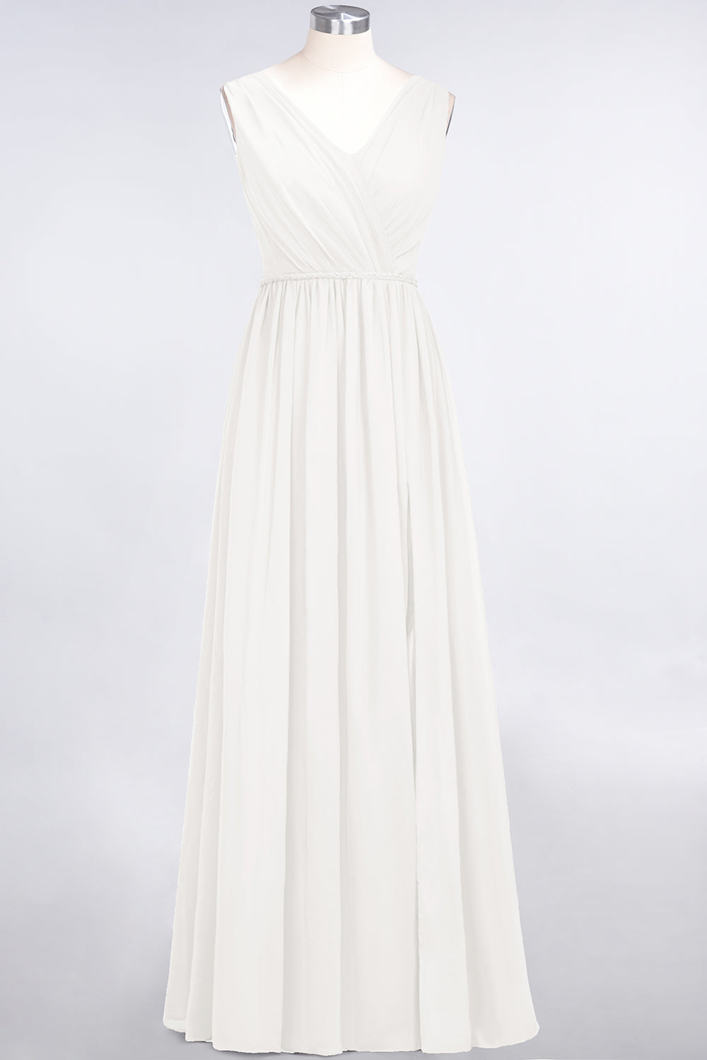 Glamorous TulleV-Neck Ruffle Burgundy Bridesmaid Dresses - Fashionpara