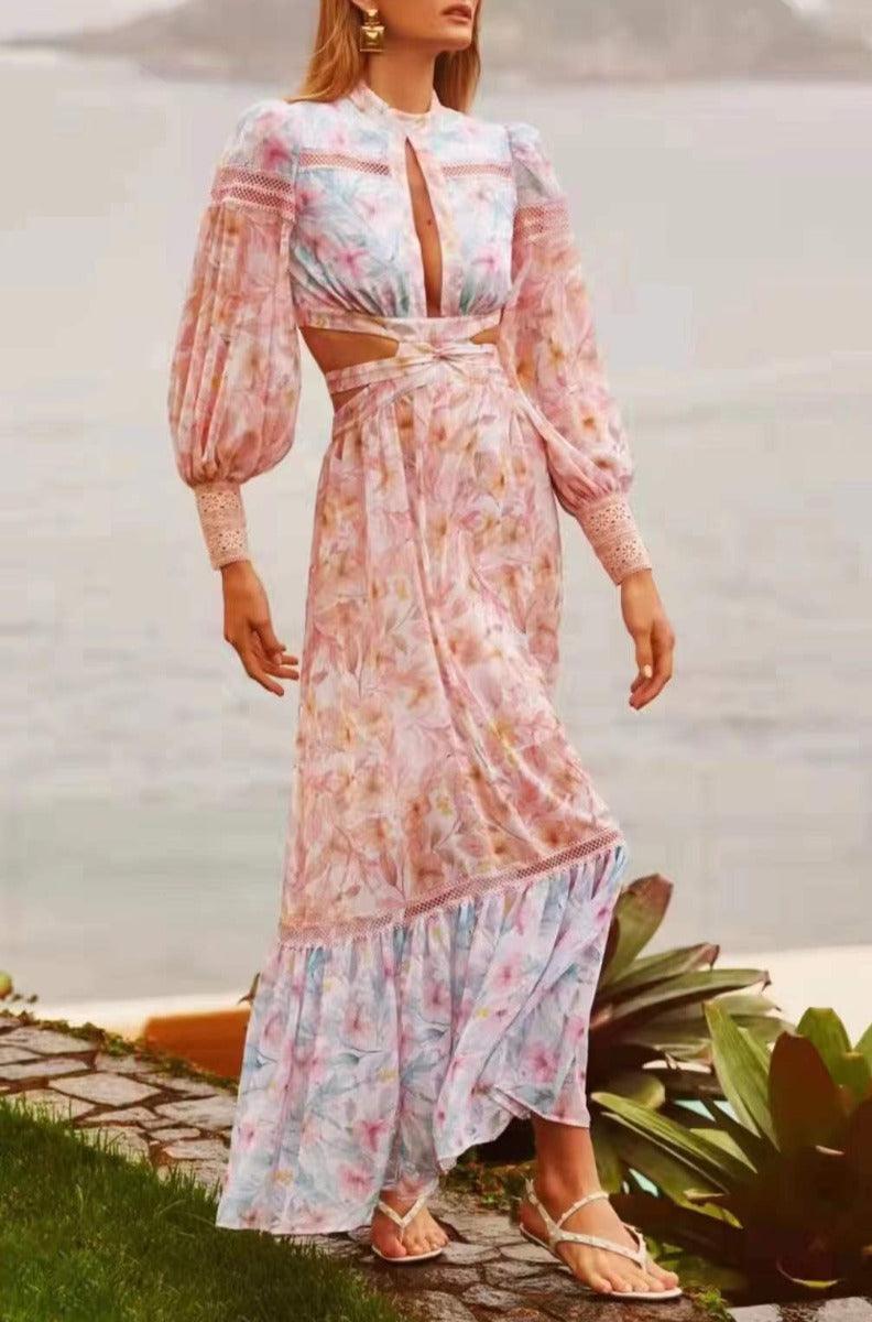 KittenAlarm - Gloria Floral Maxi Dress