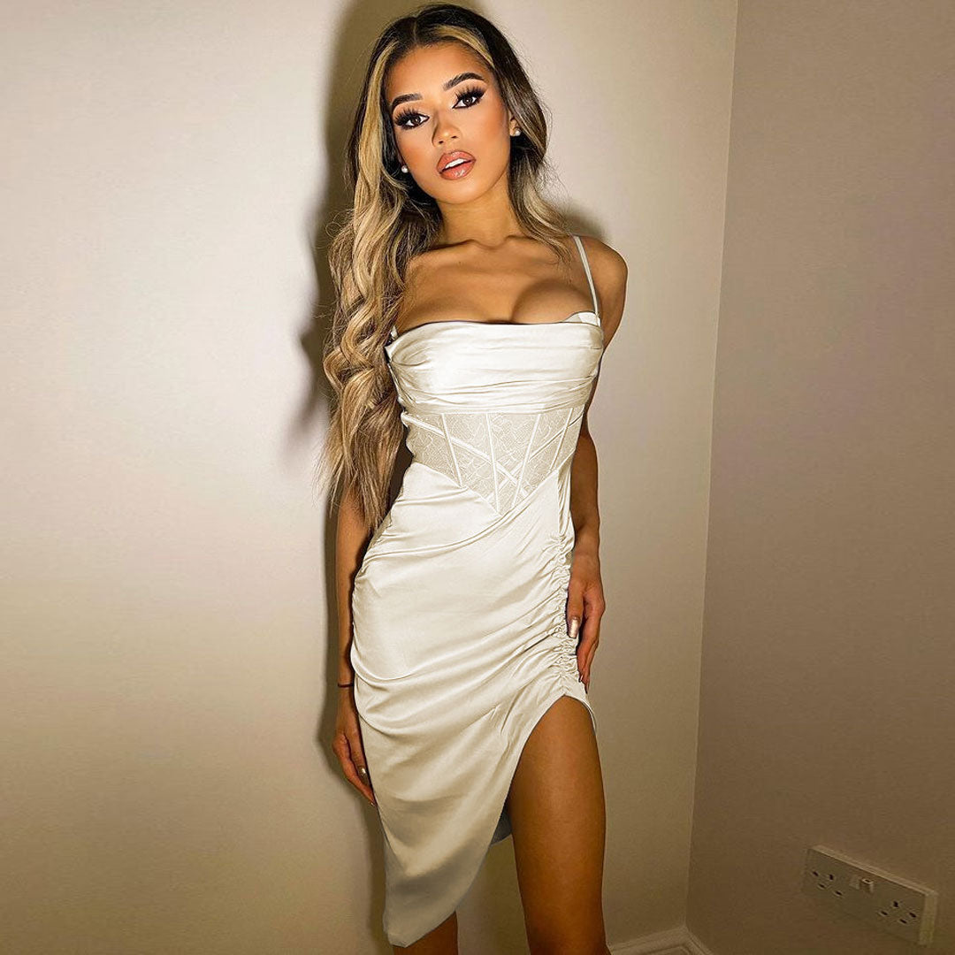Mini Dress in Apricot