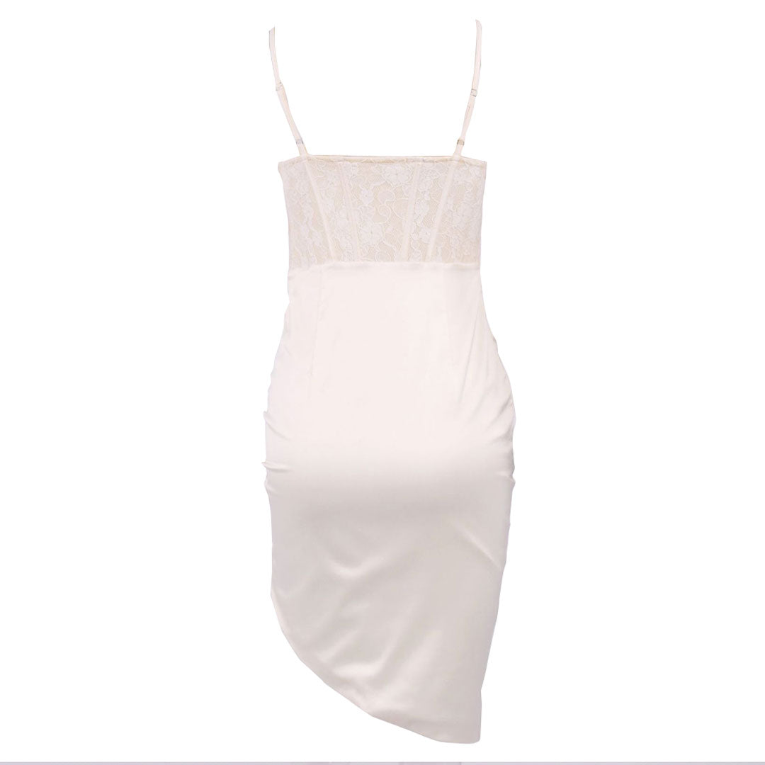 Mini Dress in Apricot - View 3
