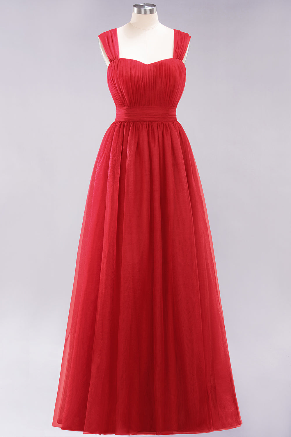 Gorgeous Sweetheart Straps Ruffle Burgundy Bridesmaid dresses - Fashionpara