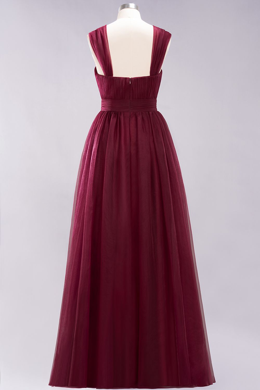 Gorgeous Sweetheart Straps Ruffle Burgundy Bridesmaid dresses - Fashionpara