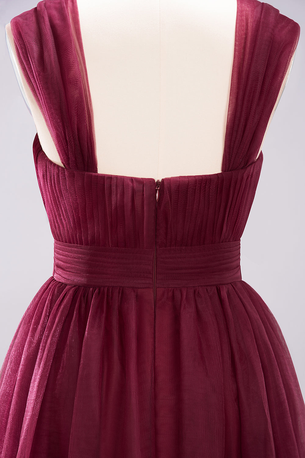 Gorgeous Sweetheart Straps Ruffle Burgundy Bridesmaid dresses - Fashionpara