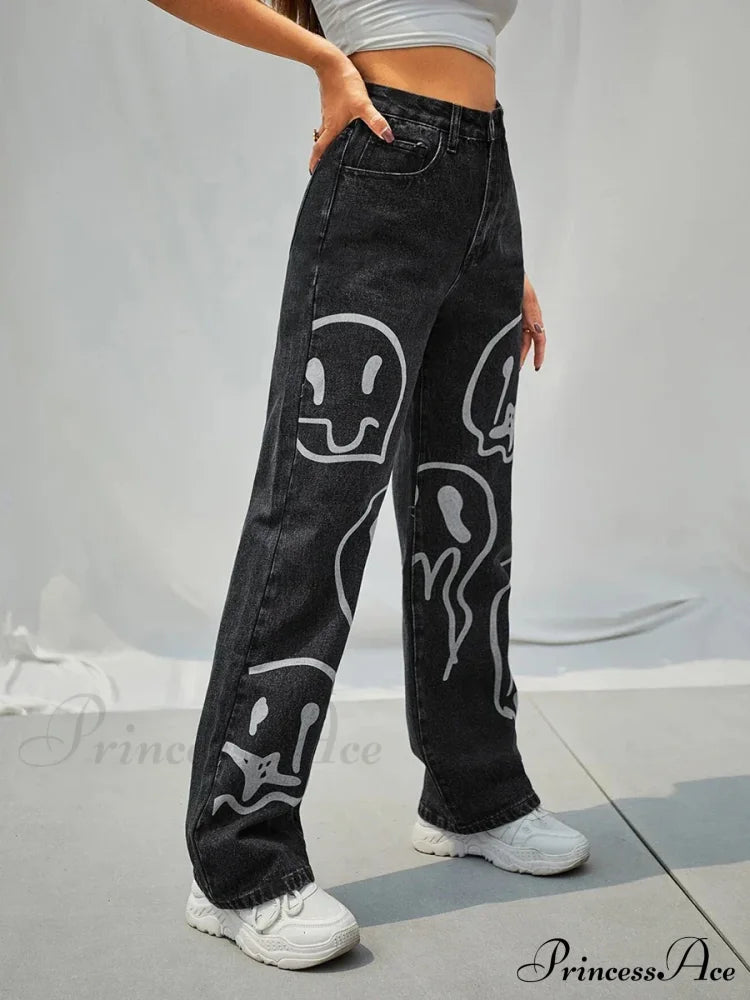 Gothic Ghost Cartoon Halloween Pants