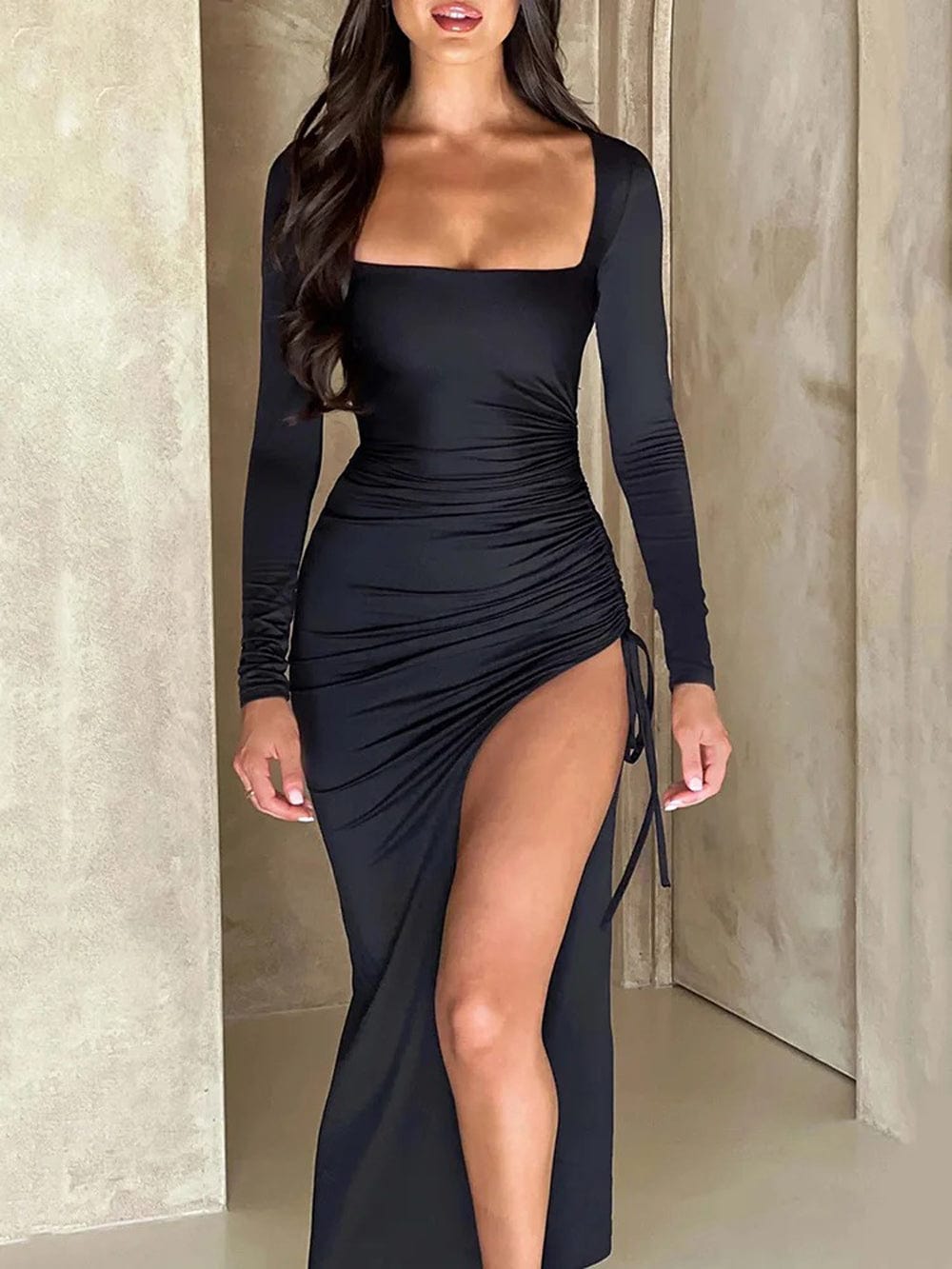 Bodycon Maxi Dress - Fashionpara