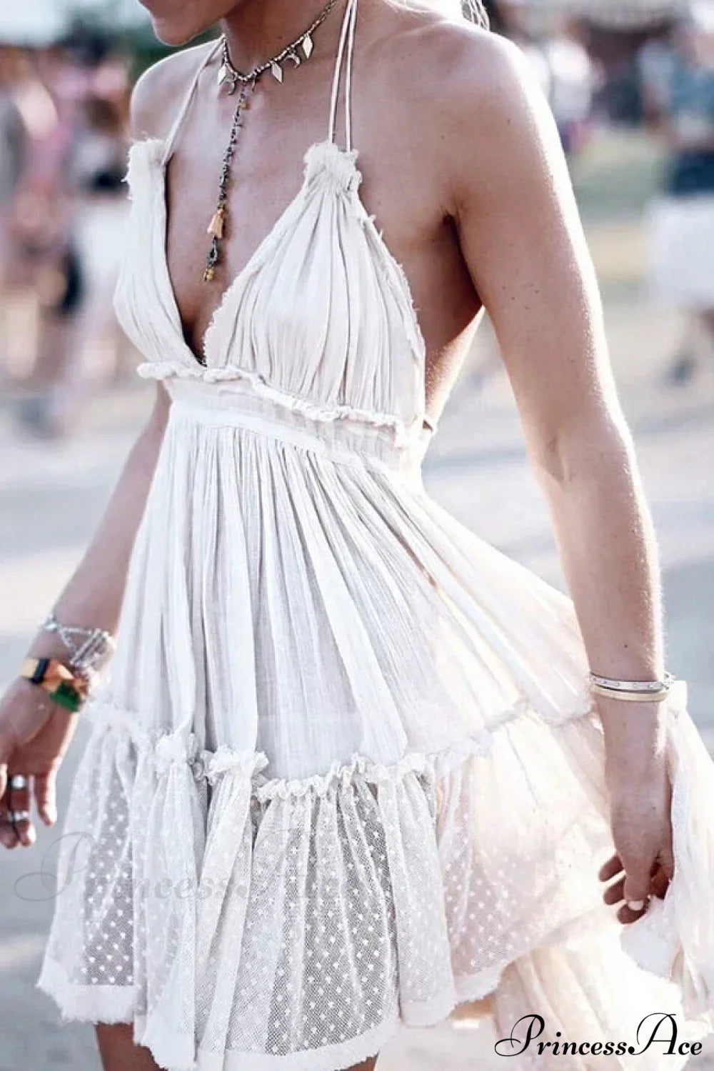 Gypsy Strap Backless Boho Dress