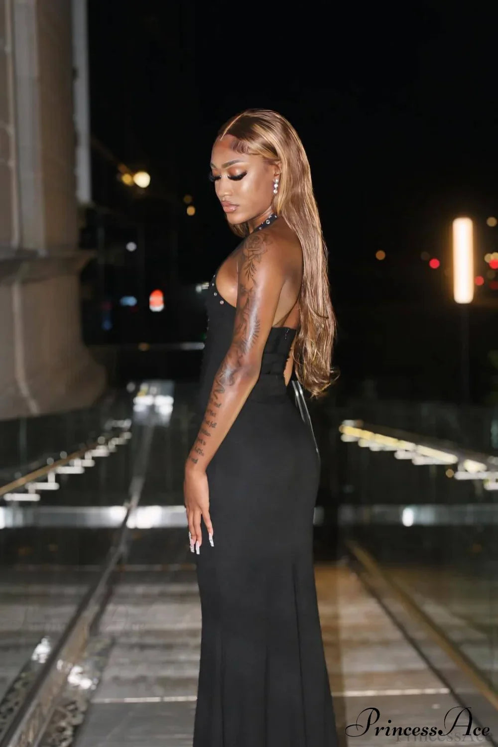 Halter Tie Sexy Bodycon Maxi Dress