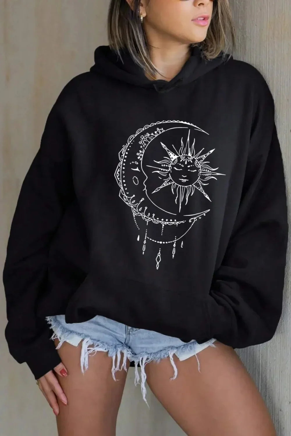 Harajuku Loose Fit Pocket Hoodie 8