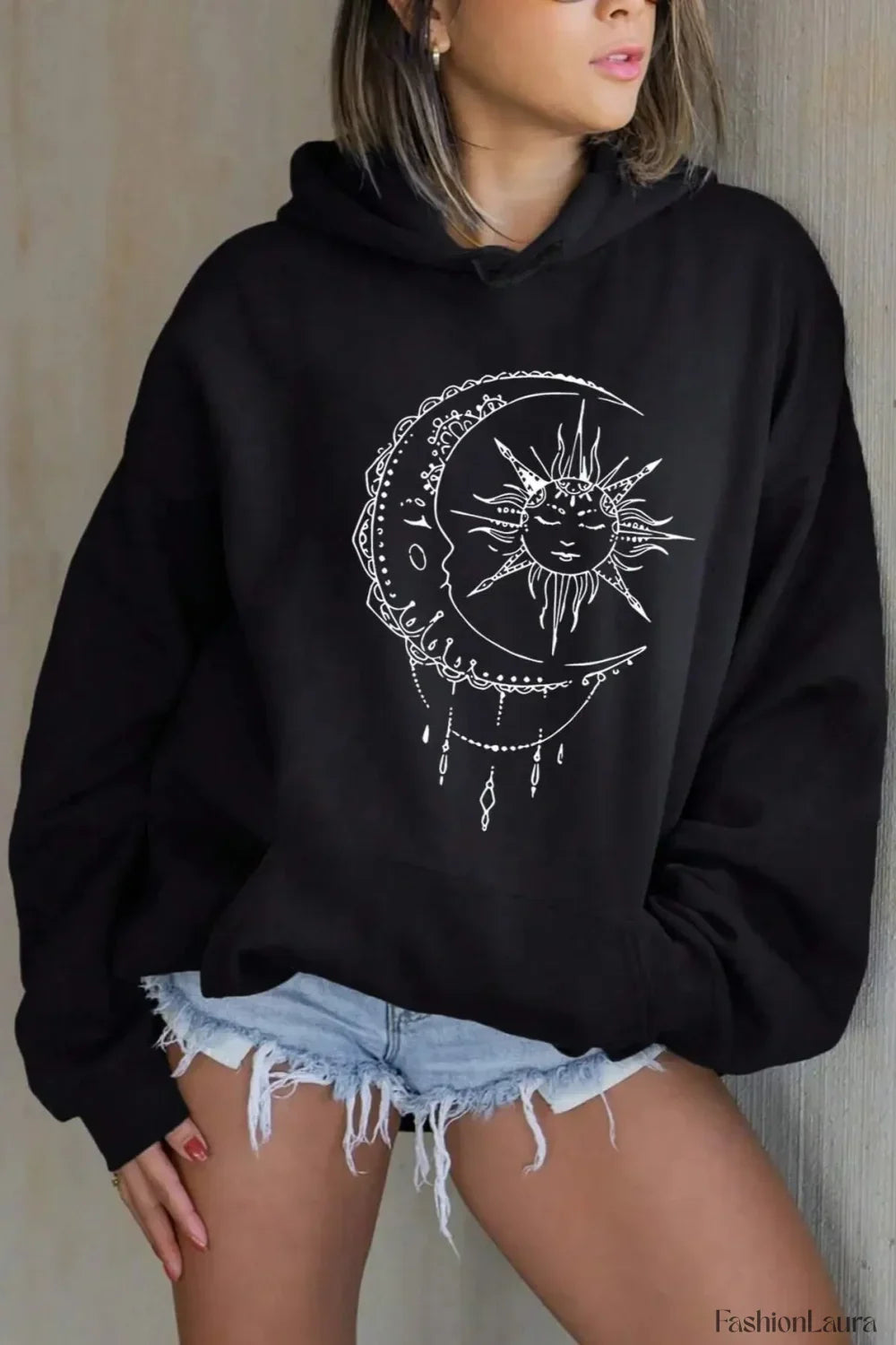 Harajuku Loose Fit Pocket Hoodie 12