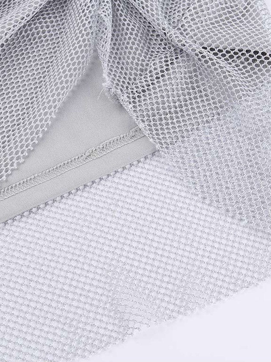 Mesh Feathers Tassel - Fashionpara