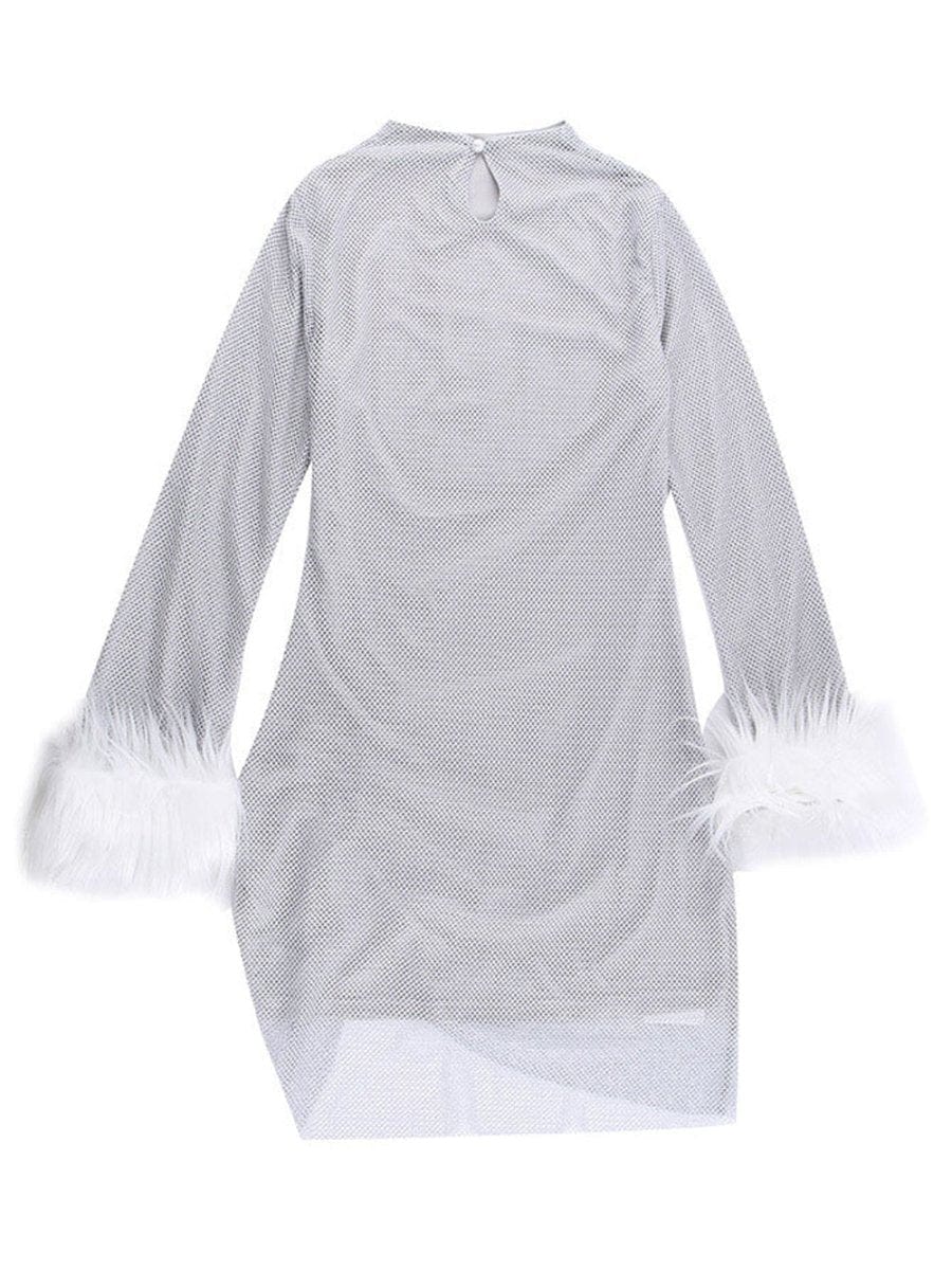 Mesh Feathers Tassel - Fashionpara