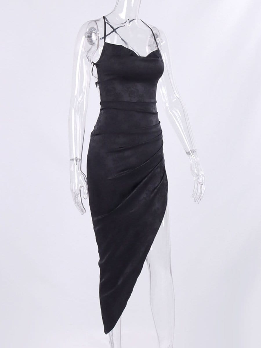 Backless Midi Dress - Fashionpara