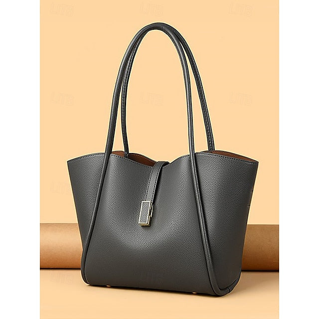 Green Bag Faux Leather Tote