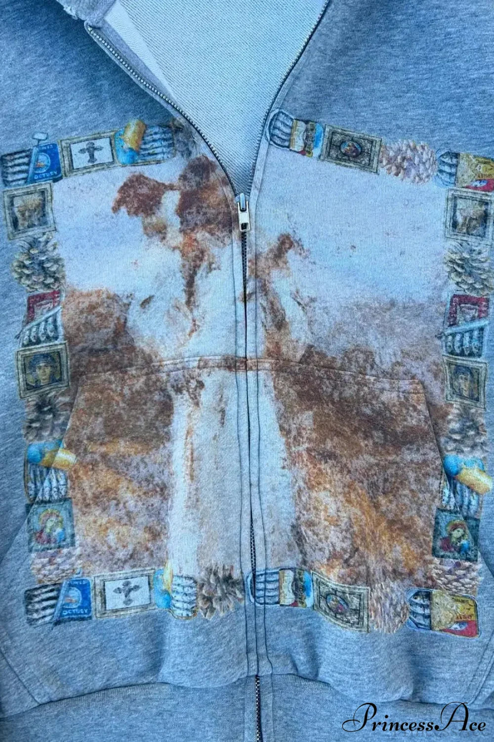 Hip-Hop Retro Printed Hoodie