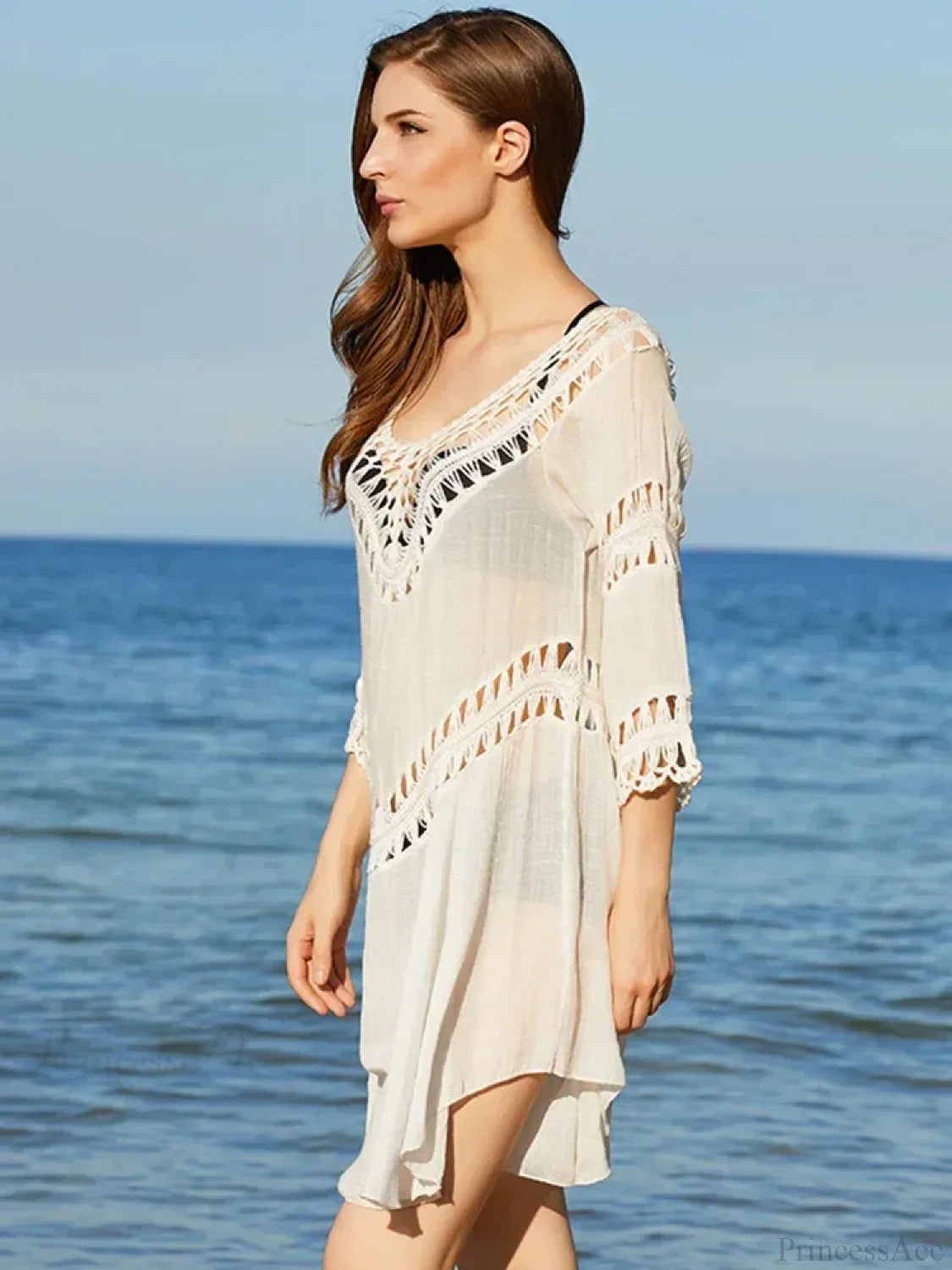 Hollow Out Bikini Mini Cover Up