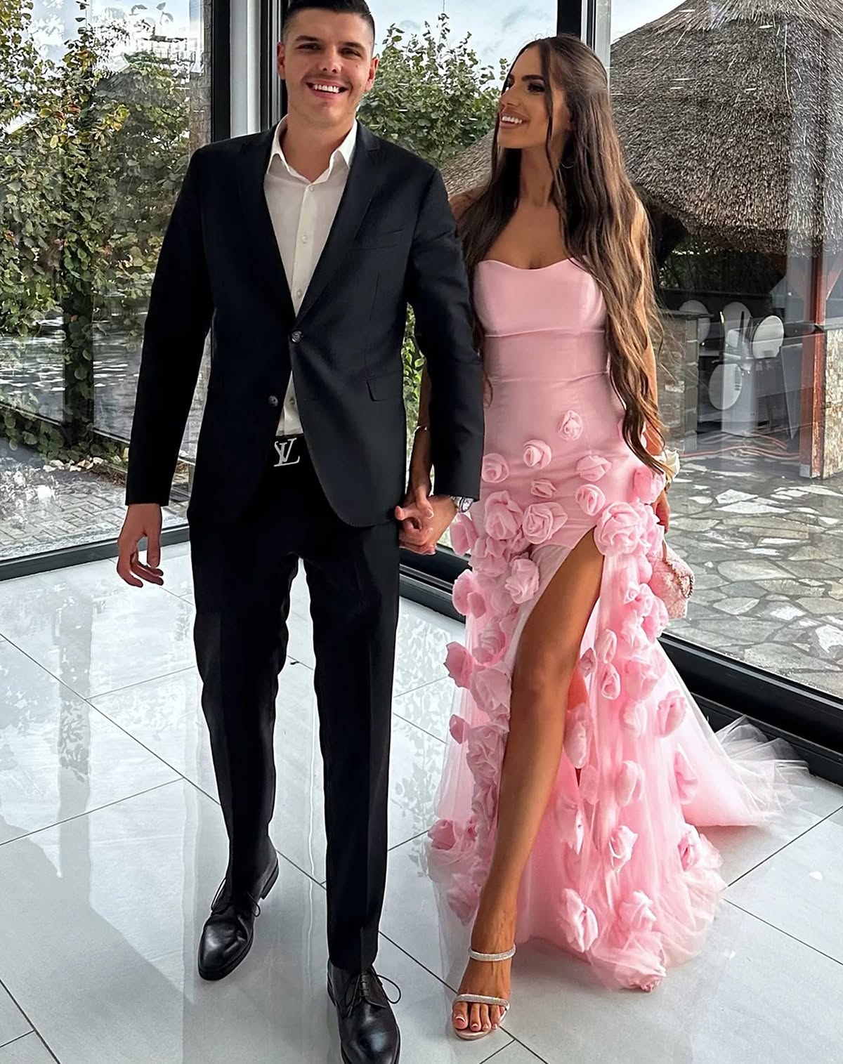 L2991 - Chic A-Line Sweetheart Strapless Floral Embossed Long Prom Dress