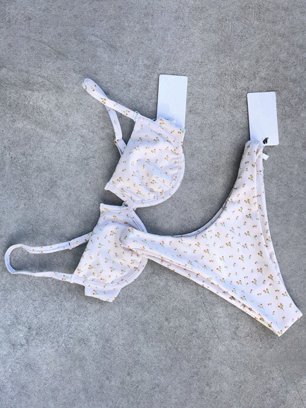 Women's one-piece swimsuit retro polka dot underwire push-up sexy bikini - Fashionpara