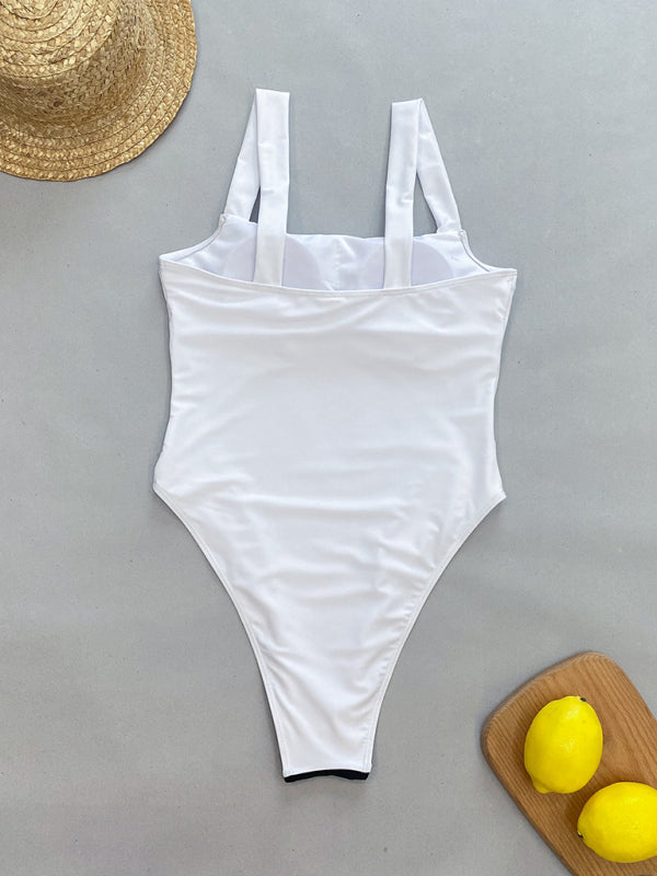 Women's New Elegant Color Block Swimsuit - Fashionpara