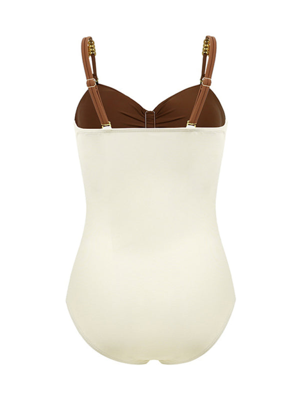 New swimsuit color matching sexy hollow seaside resort swimsuit/wrap skirt - Fashionpara