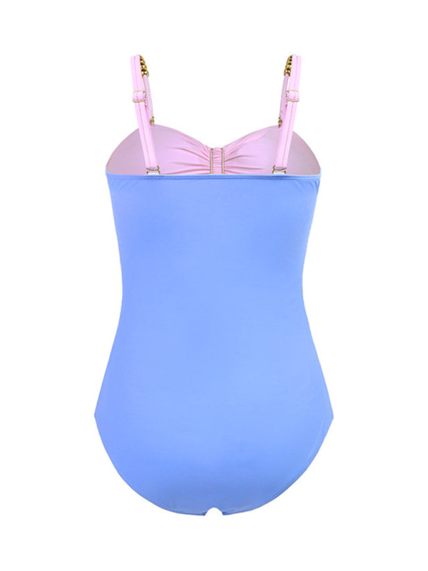 New swimsuit color matching sexy hollow seaside resort swimsuit/wrap skirt - Fashionpara