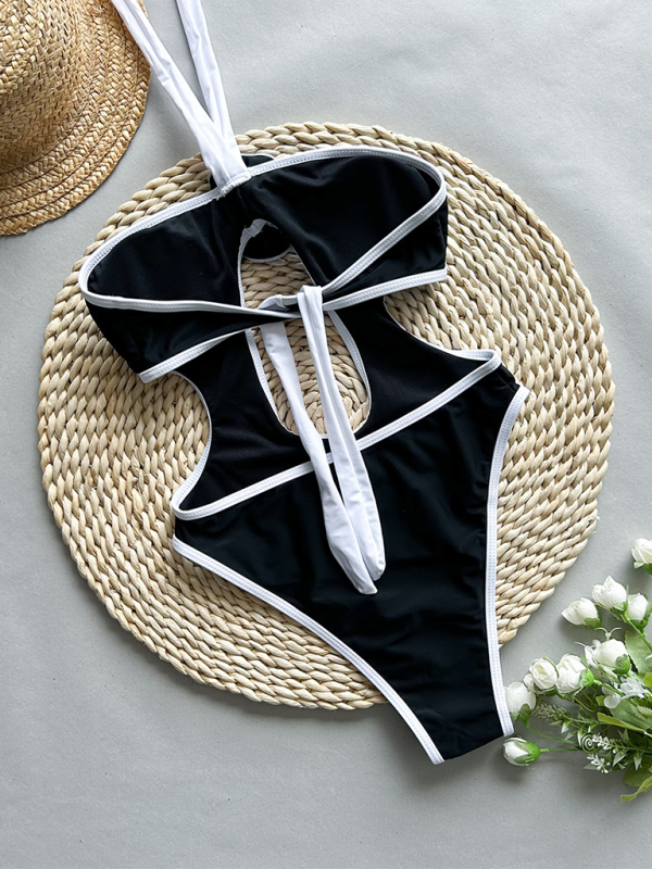 Ladies new 3D flower one-piece swimsuit - Fashionpara