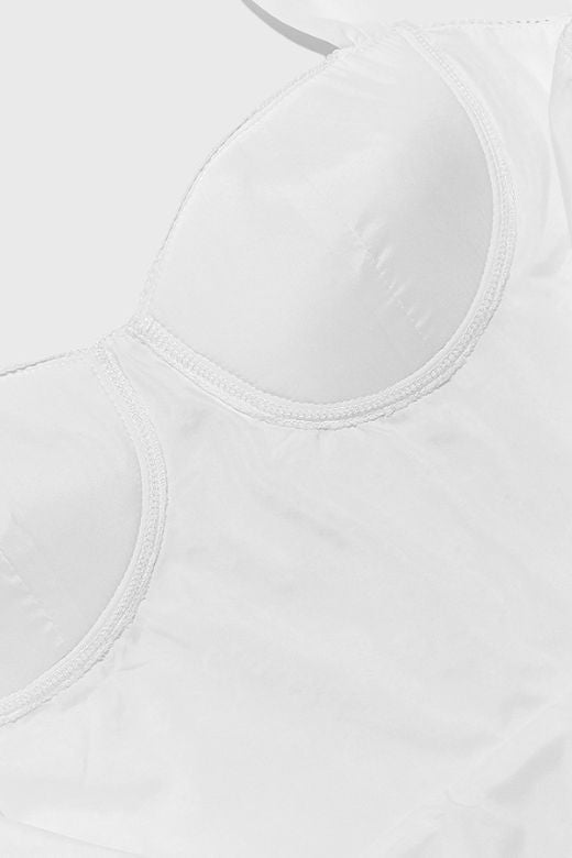 Imogen Bodycon Day Midi Dress - Pearl White - Fashionpara