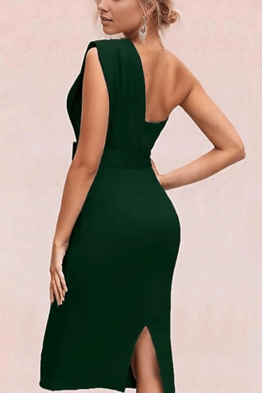 Ione Bandage Midi Dress - Emerald Green - Fashionpara