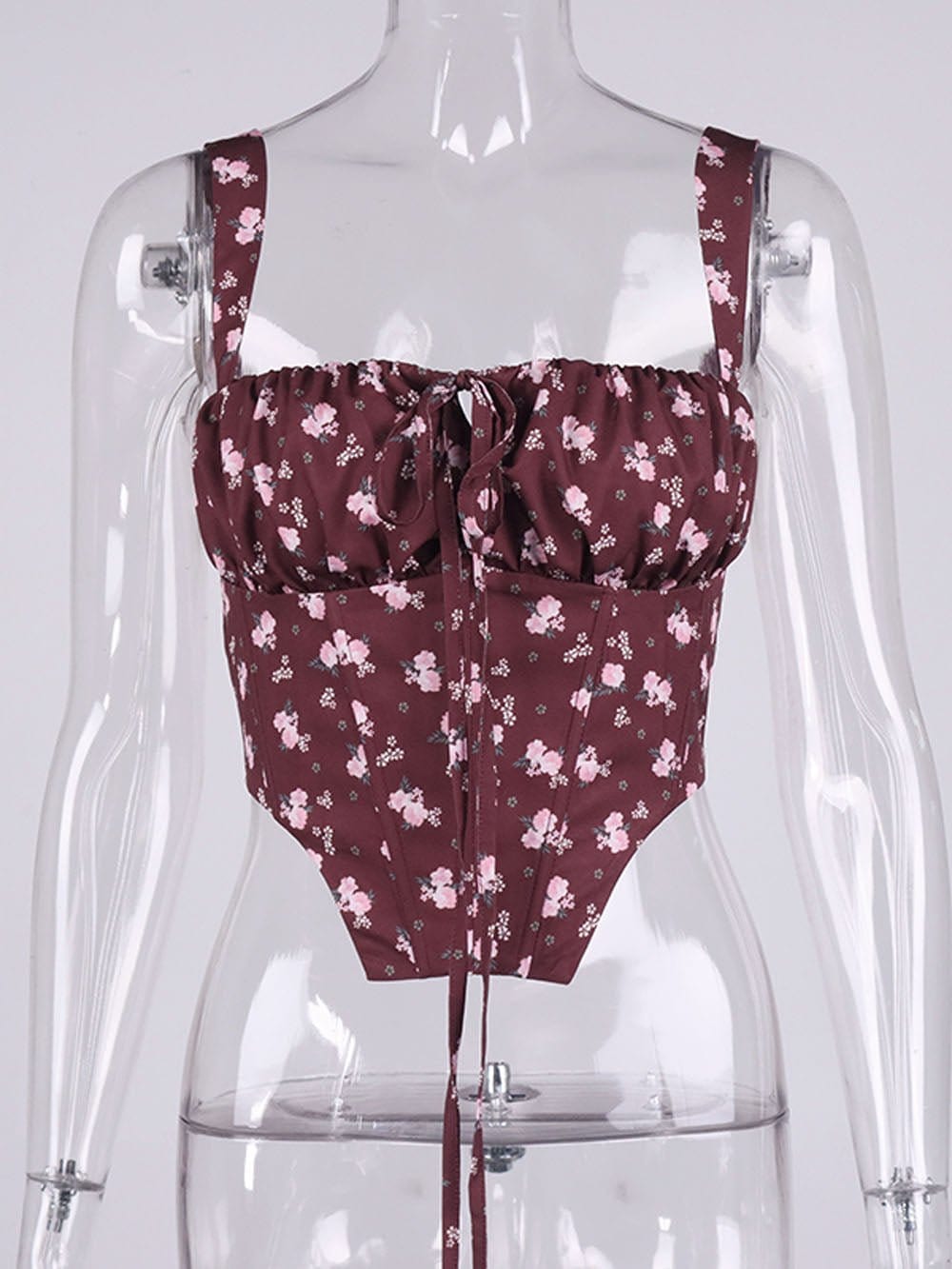 Irene Floral Backless Top - Fashion Pov