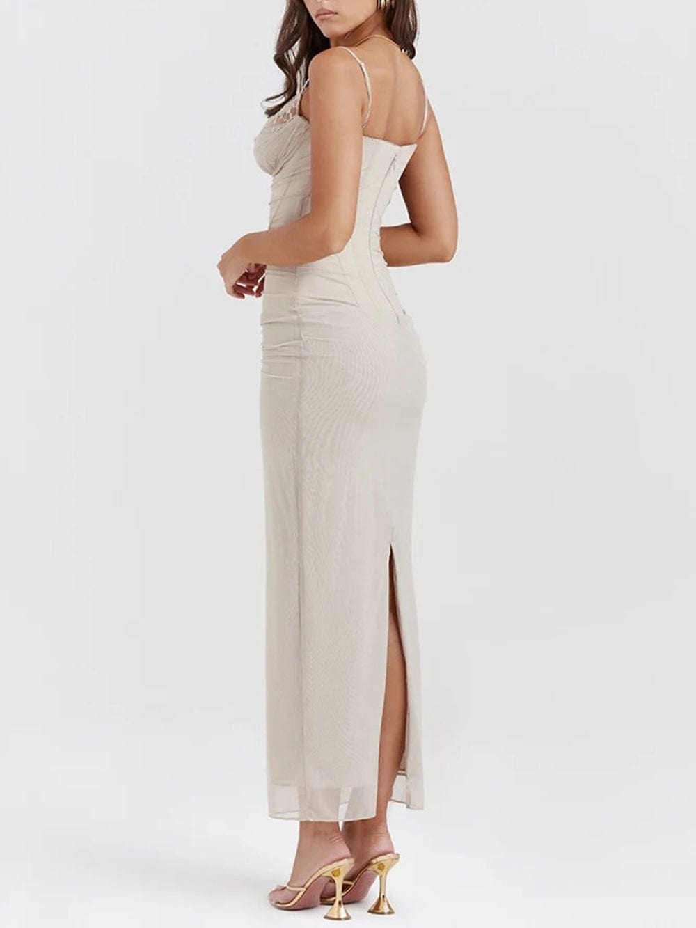 Backless Maxi Dress - Fashionpara