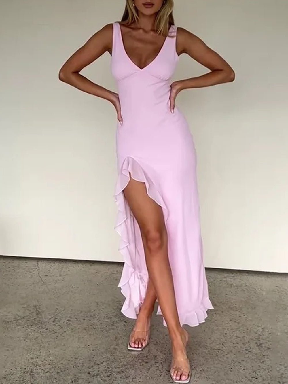 Sleeveless Maxi Dress - Fashionpara