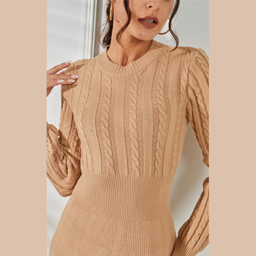 Orro Shop Isarra Knit Sweater Dress for Effortless Elegance