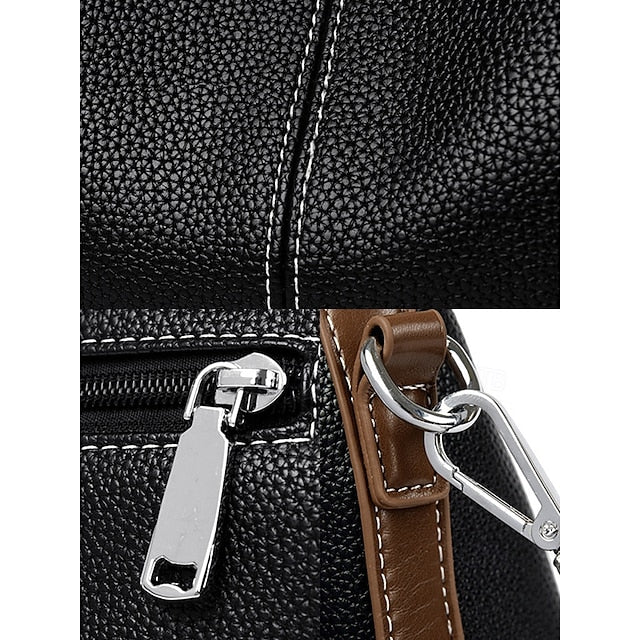 Bag Brown Hobo Leather Faux with Accents Green